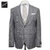 Gray Check Irving Contemporary Fit Wool Suit - Jack Victor