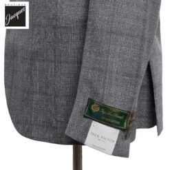 Gray Check Irving Contemporary Fit Wool Suit - Jack Victor 8 Gray Check Irving Contemporary Fit Wool Suit - Jack Victor -ETON Store JACKVICTORIRVINGL3457 3