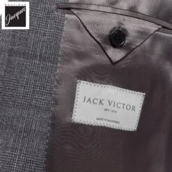 Gray Check Irving Contemporary Fit Wool Suit - Jack Victor 9 Gray Check Irving Contemporary Fit Wool Suit - Jack Victor -ETON Store JACKVICTORIRVINGL3457 4