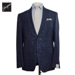 Blue Prince Of Wales Irving Contemporary Fit Wool Suit - Jack Victor
