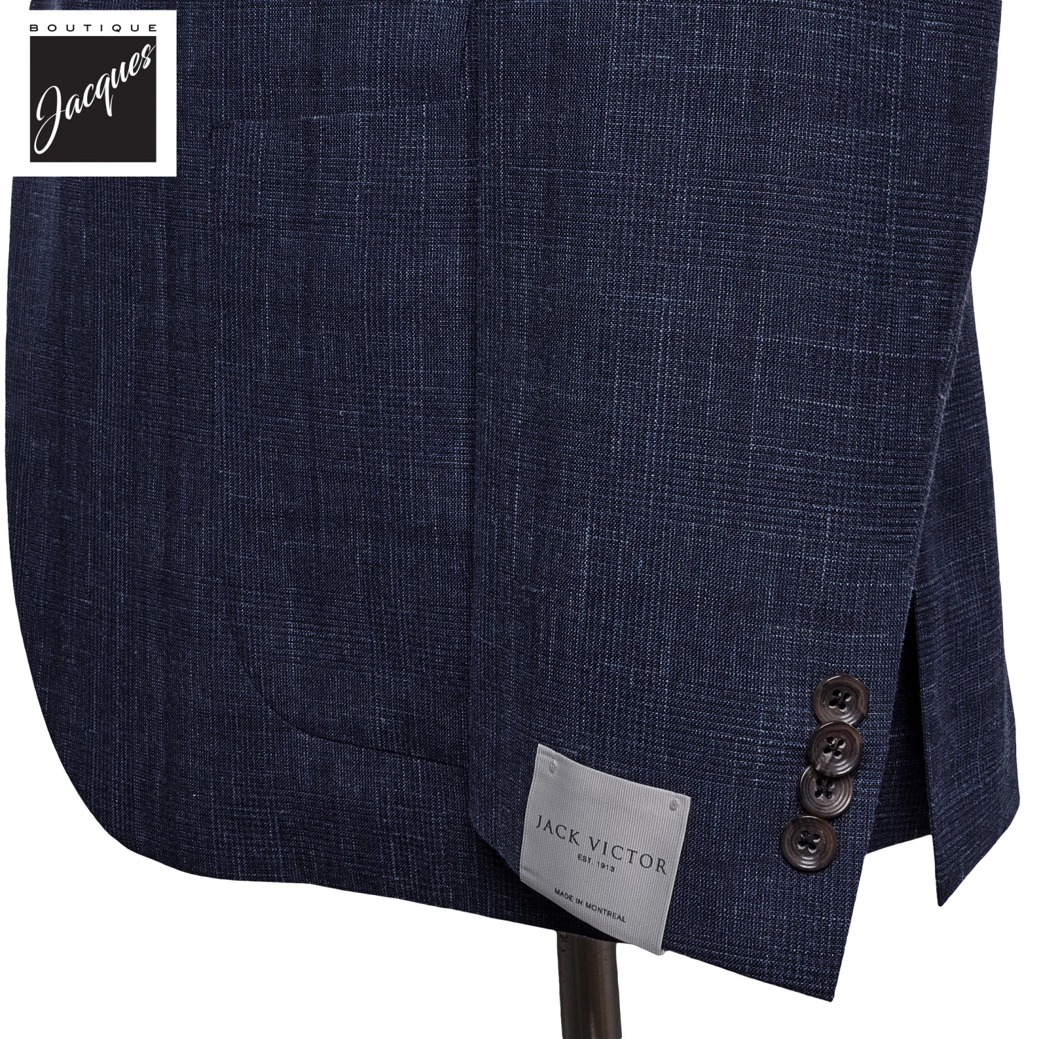 Blue Prince Of Wales Irving Contemporary Fit Wool Suit - Jack Victor 5 Blue Prince Of Wales Irving Contemporary Fit Wool Suit - Jack Victor - Image 3