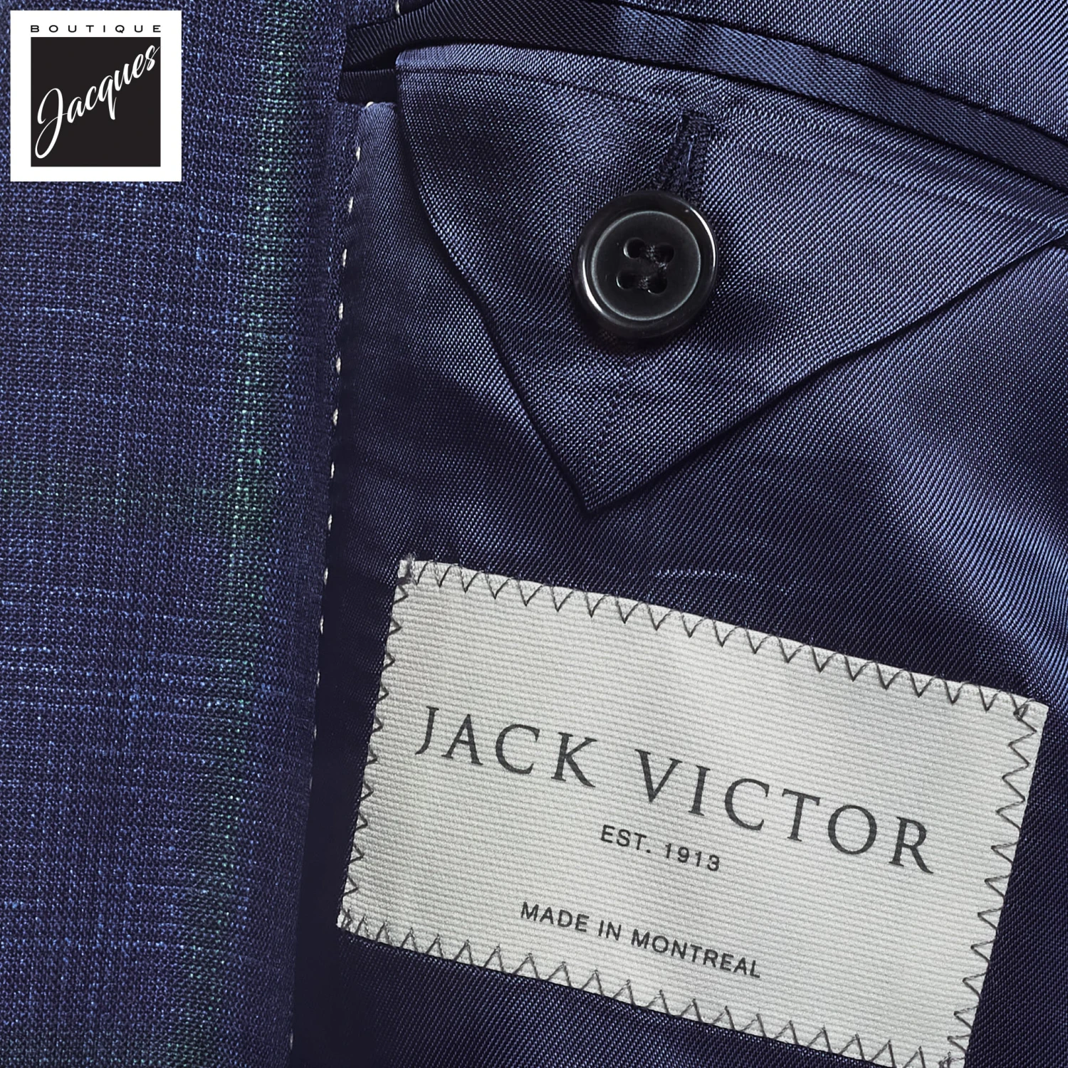 Blue Check Irving Contemporary Fit Wool Suit - Jack Victor 6 Blue Check Irving Contemporary Fit Wool Suit - Jack Victor - Image 4