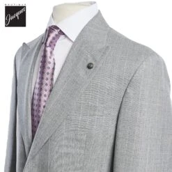 Light Gray Pin-Stripe Marcus Contemporary Fit Wool Suit - Jack Victor 8 Light Gray Pin-Stripe Marcus Contemporary Fit Wool Suit - Jack Victor -ETON Store JACKVICTORMARCUS3251107 3