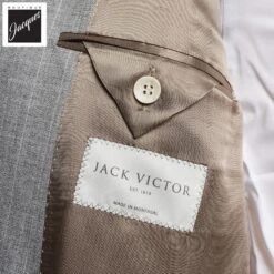 Light Gray Pin-Stripe Marcus Contemporary Fit Wool Suit - Jack Victor 9 Light Gray Pin-Stripe Marcus Contemporary Fit Wool Suit - Jack Victor -ETON Store JACKVICTORMARCUS3251107 4