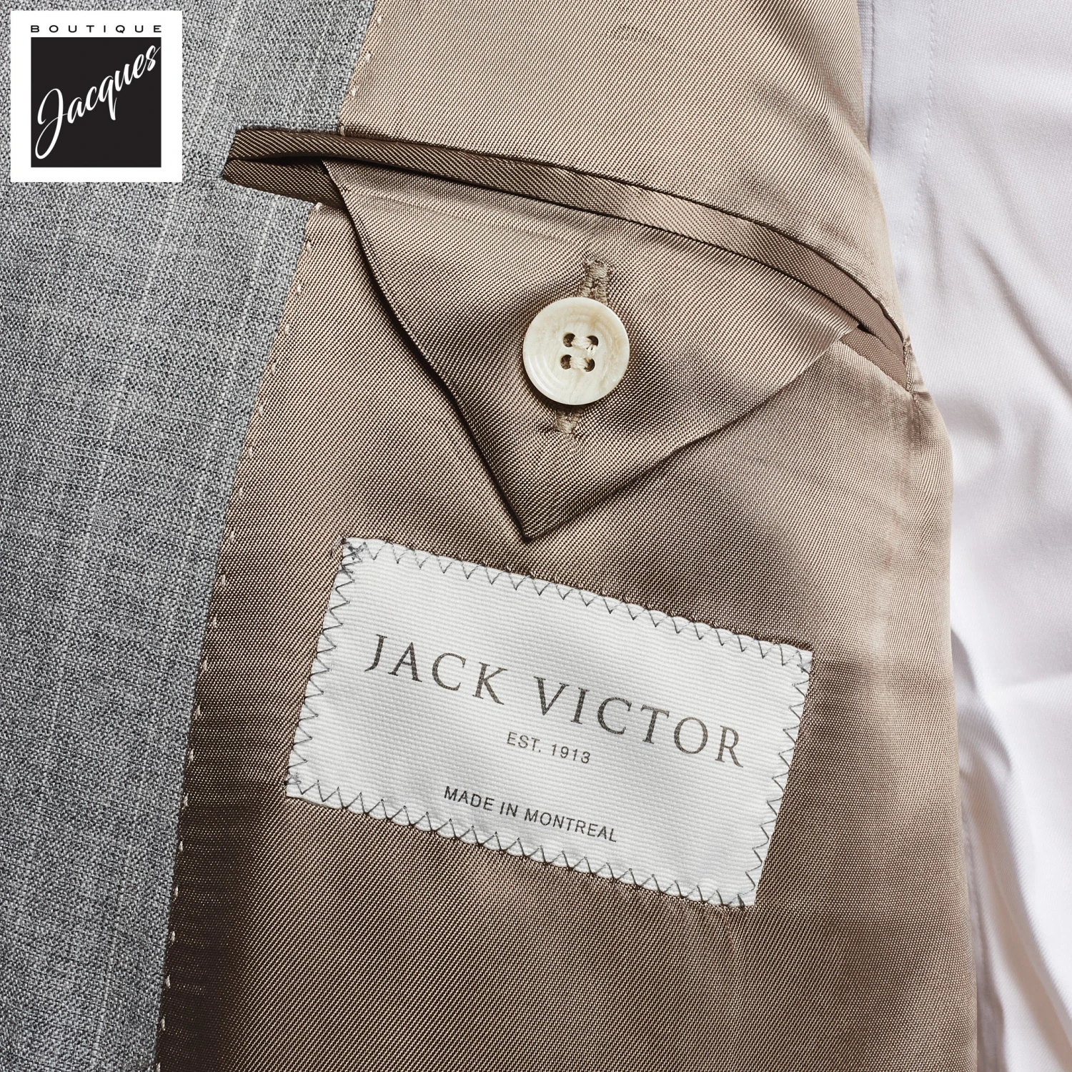 Light Gray Pin-Stripe Marcus Contemporary Fit Wool Suit - Jack Victor 6 Light Gray Pin-Stripe Marcus Contemporary Fit Wool Suit - Jack Victor - Image 4