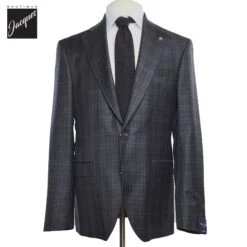 Gray Check Super 150s Loro Piana Wool Mason Contemporary Fit Suit - Jack Victor 1913
