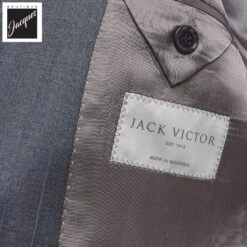 Gray Pin-Stripe Super 150s Loro Piana Wool Mason Contemporary Fit Suit - Jack Victor 1913 10 Gray Pin-Stripe Super 150s Loro Piana Wool Mason Contemporary Fit Suit - Jack Victor 1913 -ETON Store JACKVICTORMASONJVC33060 4