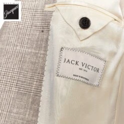 Oatmeal Prince-of-Wales Super 120s Wool Midland Contemporary Sport Jacket - Jack Victor 9 Oatmeal Prince-of-Wales Super 120s Wool Midland Contemporary Sport Jacket - Jack Victor -ETON Store JACKVICTORMIDLAND1231406 4