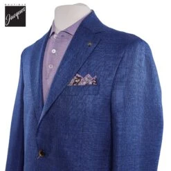 Royal Blue Melange Wool/Silk/Linen Midland Contemporary Fit Sport Jacket - Jack Victor 7 Royal Blue Melange Wool/Silk/Linen Midland Contemporary Fit Sport Jacket - Jack Victor -ETON Store JACKVICTORMIDLAND1251502 1