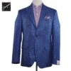 Royal Blue Melange Wool/Silk/Linen Midland Contemporary Fit Sport Jacket - Jack Victor