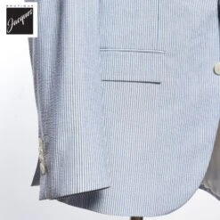 Mid-Blue Seersucker Midland Contemporary Fit Suit - Jack Victor 8 Mid-Blue Seersucker Midland Contemporary Fit Suit - Jack Victor -ETON Store JACKVICTORMIDLAND3201131 3