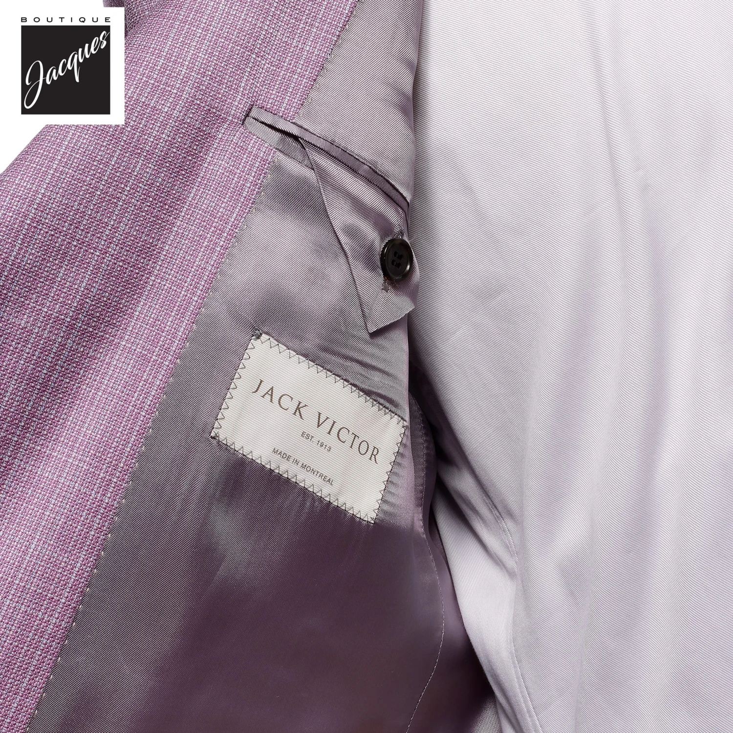 Lavender Neat Montana Contemporary Fit Sport Jacket - Jack Victor 6 Lavender Neat Montana Contemporary Fit Sport Jacket - Jack Victor - Image 4