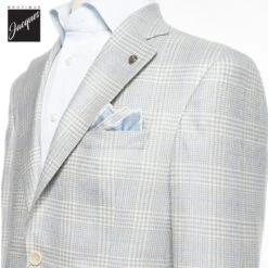 Light Gray Check Montana Contemporary Sport Jacket - Jack Victor 7 Light Gray Check Montana Contemporary Sport Jacket - Jack Victor -ETON Store JACKVICTORMONTANA1251424 2