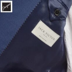 Mid Blue Montana Contemporary Fit Wool Suit - Jack Victor 9 Mid Blue Montana Contemporary Fit Wool Suit - Jack Victor -ETON Store JACKVICTORMONTANA3251029 4