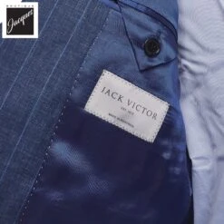 Blue Striped Vitale Barberis Wool Morgan Contemporary Fit Suit - Jack Victor 1913 9 Blue Striped Vitale Barberis Wool Morgan Contemporary Fit Suit - Jack Victor 1913 -ETON Store JACKVICTORMORGANJVC33053 4
