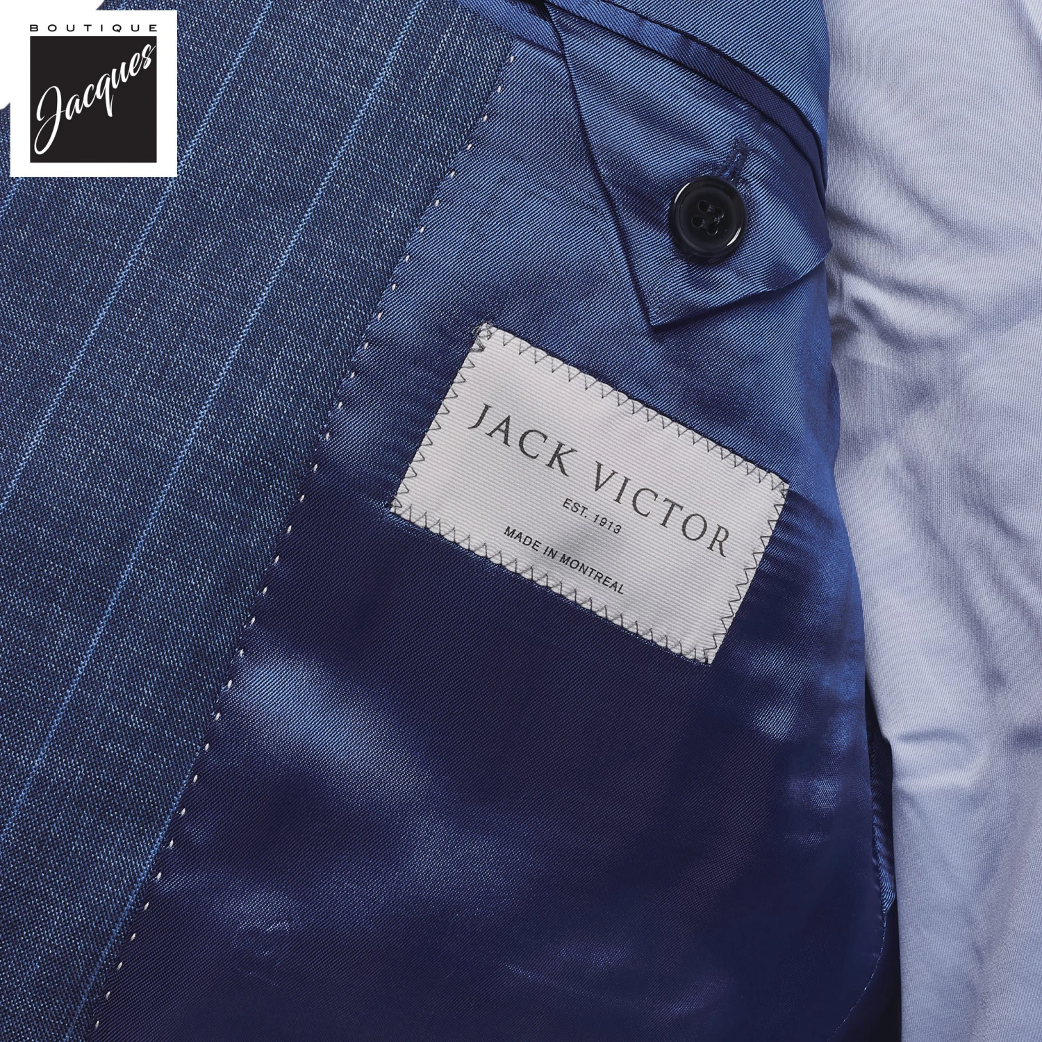 Blue Striped Vitale Barberis Wool Morgan Contemporary Fit Suit - Jack Victor 1913 6 Blue Striped Vitale Barberis Wool Morgan Contemporary Fit Suit - Jack Victor 1913 - Image 4