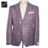 Lavender Neat Wool/Silk/Linen Morton Contemporary Fit Sport Jacket - Jack Victor