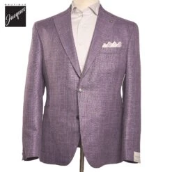 Lavender Neat Wool/Silk/Linen Morton Contemporary Fit Sport Jacket - Jack Victor