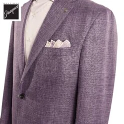 Lavender Neat Wool/Silk/Linen Morton Contemporary Fit Sport Jacket - Jack Victor 7 Lavender Neat Wool/Silk/Linen Morton Contemporary Fit Sport Jacket - Jack Victor -ETON Store JACKVICTORMORTON1231502 6