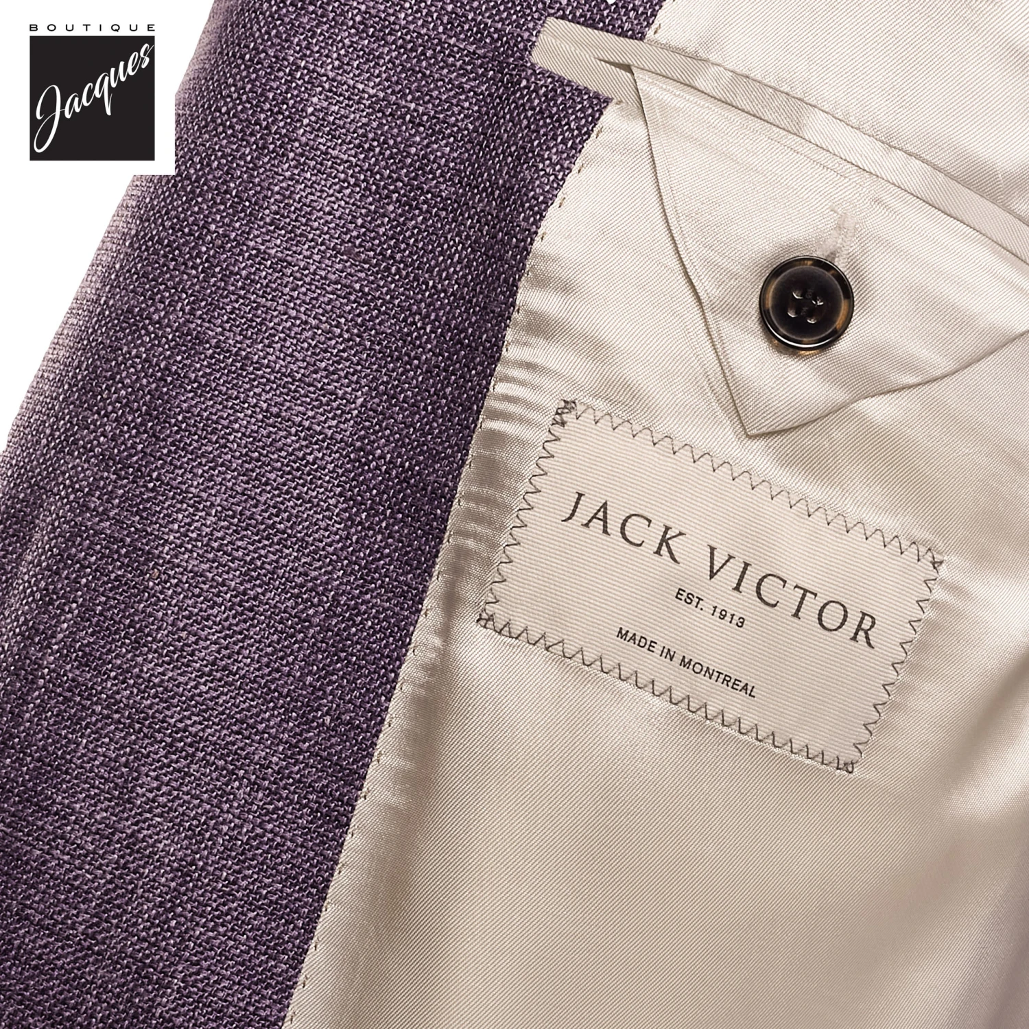Lavender Neat Wool/Silk/Linen Morton Contemporary Fit Sport Jacket - Jack Victor 6 Lavender Neat Wool/Silk/Linen Morton Contemporary Fit Sport Jacket - Jack Victor - Image 4