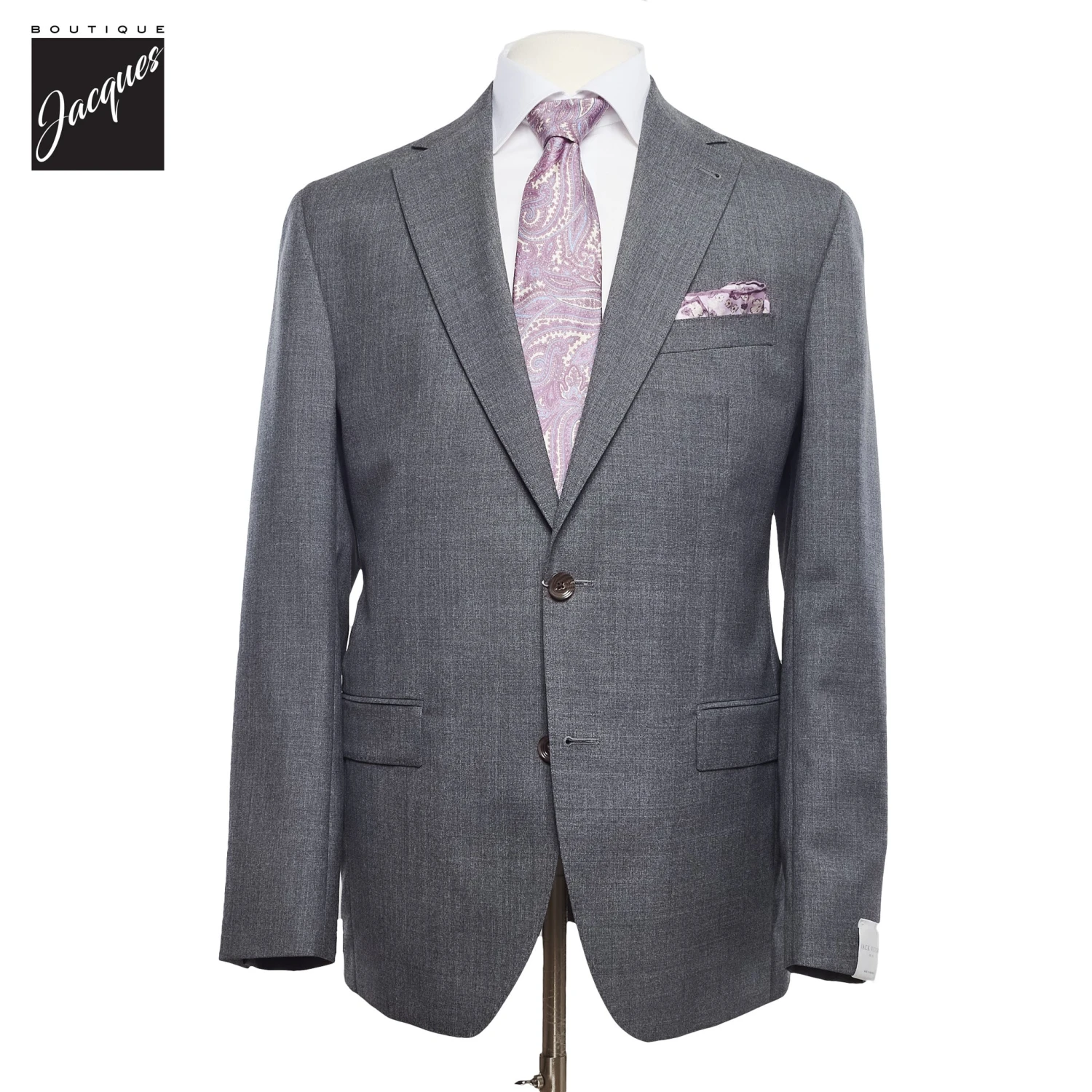 Gray Morton Contemporary Fit Unconstructed Suit - Jack Victor 3 Gray Morton Contemporary Fit Unconstructed Suit - Jack Victor