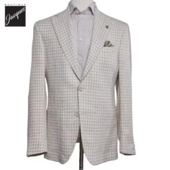 Oatmeal Houndstooth Drago Myles Contemporary Sport Jacket - Jack Victor 1913