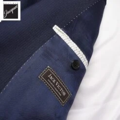 Blue Tonal Stripe Orleans Slim Fit Suit - Jack Victor 10 Blue Tonal Stripe Orleans Slim Fit Suit - Jack Victor -ETON Store JACKVICTORORLEANS3172113 4