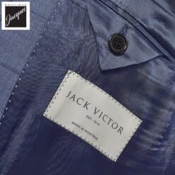 Ocean Blue Windowpane Check Slim Fit Urban Sartorial Suit - Jack Victor 20 Ocean Blue Windowpane Check Slim Fit Urban Sartorial Suit - Jack Victor -ETON Store JACKVICTORURBAN3201020 5