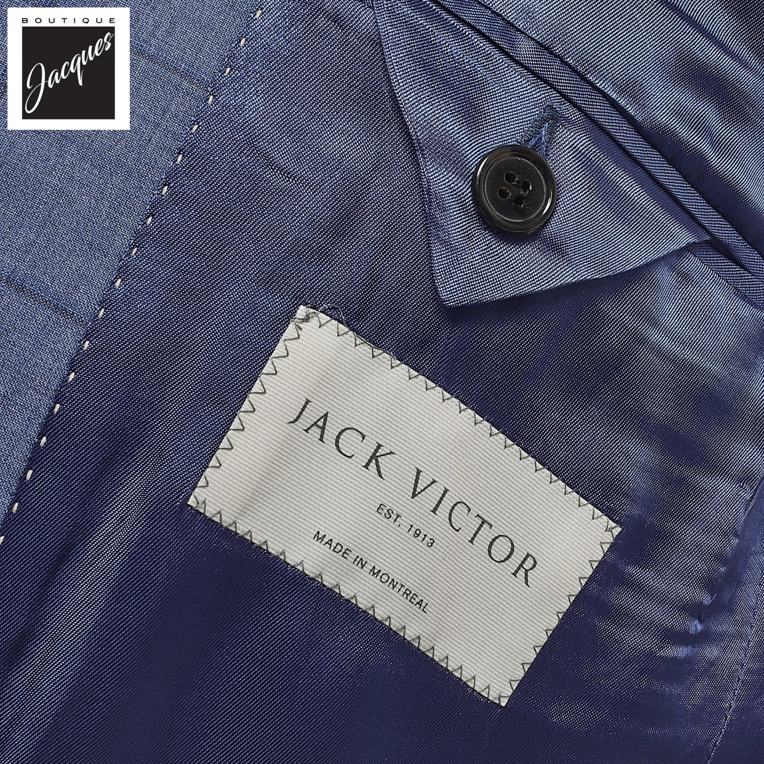 Ocean Blue Windowpane Check Slim Fit Urban Sartorial Suit - Jack Victor 11 Ocean Blue Windowpane Check Slim Fit Urban Sartorial Suit - Jack Victor - Image 9