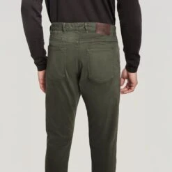 Green Jackie Brushed Cotton Modern Fit Five Pocket Pants - Jack Victor 9 Green Jackie Brushed Cotton Modern Fit Five Pocket Pants - Jack Victor -ETON Store JT215635 1552 OM3