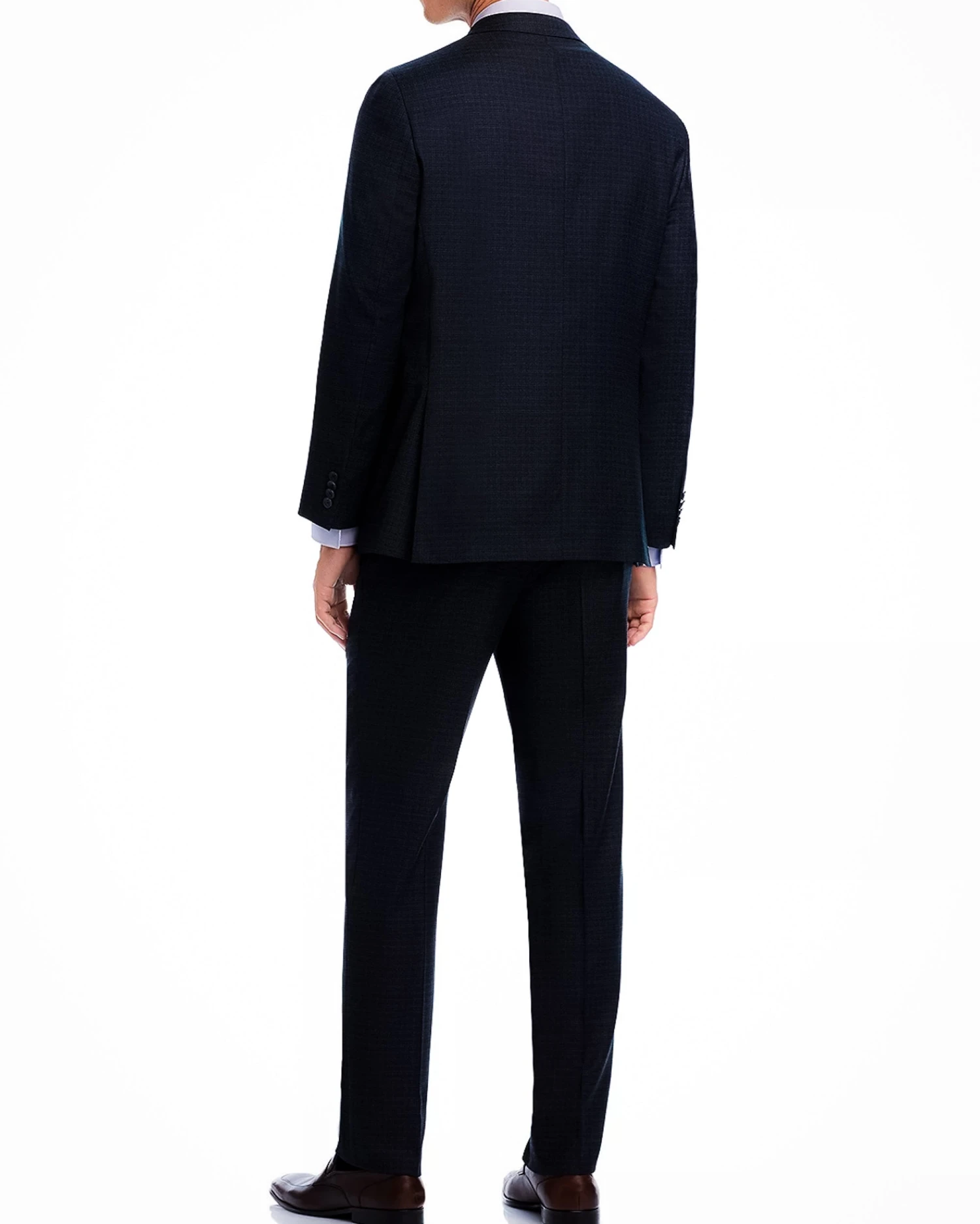 Blue Micro-Check Crepe Finish Esprit Modern Fit Suit - Jack Victor 6 Blue Micro-Check Crepe Finish Esprit Modern Fit Suit - Jack Victor - Image 4