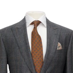 Gray Glen Check Peak Lapel - Edmund Contemporary Fit Wool Suit - Jack Victor 10 Gray Glen Check Peak Lapel - Edmund Contemporary Fit Wool Suit - Jack Victor -ETON Store JVC10522 2