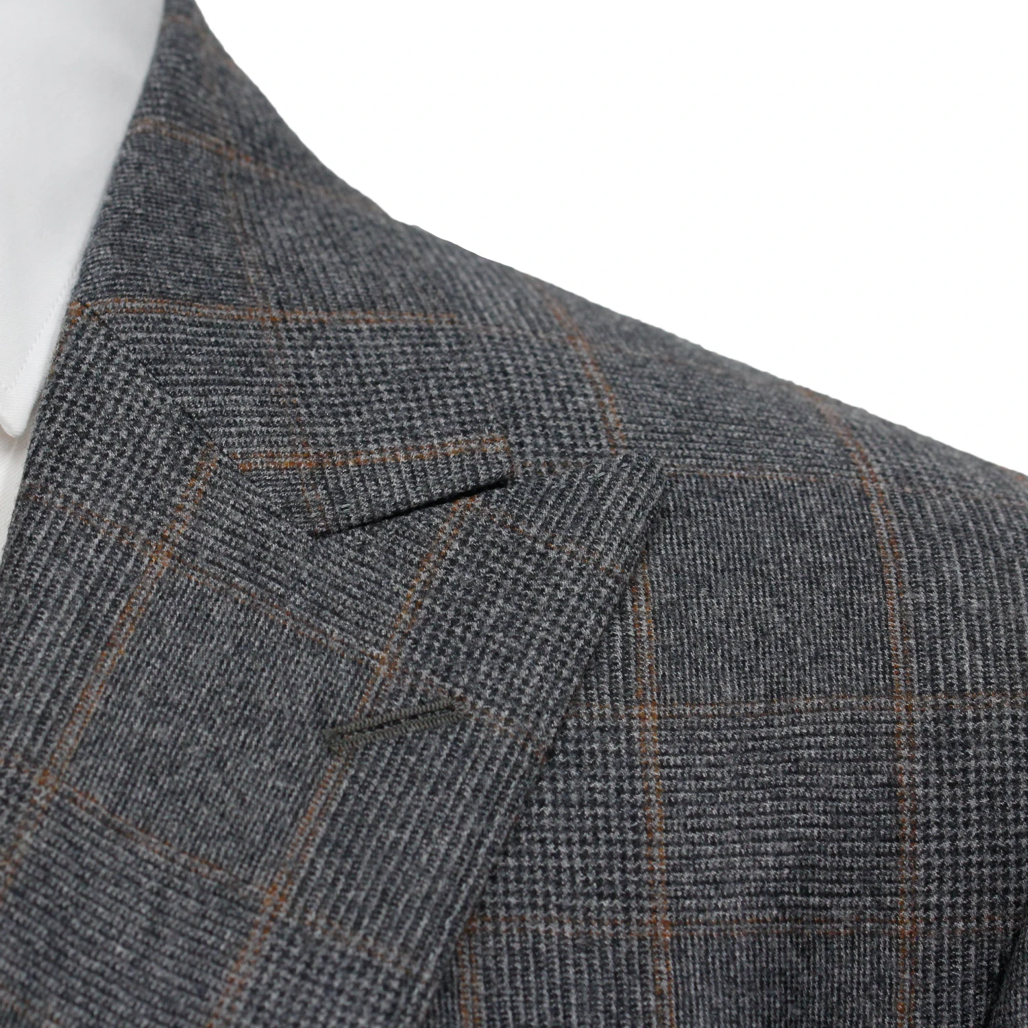 Gray Glen Check Peak Lapel - Edmund Contemporary Fit Wool Suit - Jack Victor 7 Gray Glen Check Peak Lapel - Edmund Contemporary Fit Wool Suit - Jack Victor - Image 5