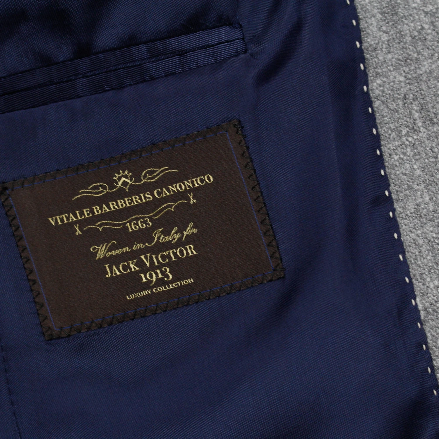 Neat Gray Madison Contemporary Fit Unconstructed Wool Sport Jacket - Jack Victor 7 Neat Gray Madison Contemporary Fit Unconstructed Wool Sport Jacket - Jack Victor - Image 5