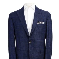 Blue Prince Of Wales Check McAllen Contemporary Fit Sport Coat - Jack Victor 11 Blue Prince Of Wales Check McAllen Contemporary Fit Sport Coat - Jack Victor -ETON Store JVC10756 MCALLEN 2