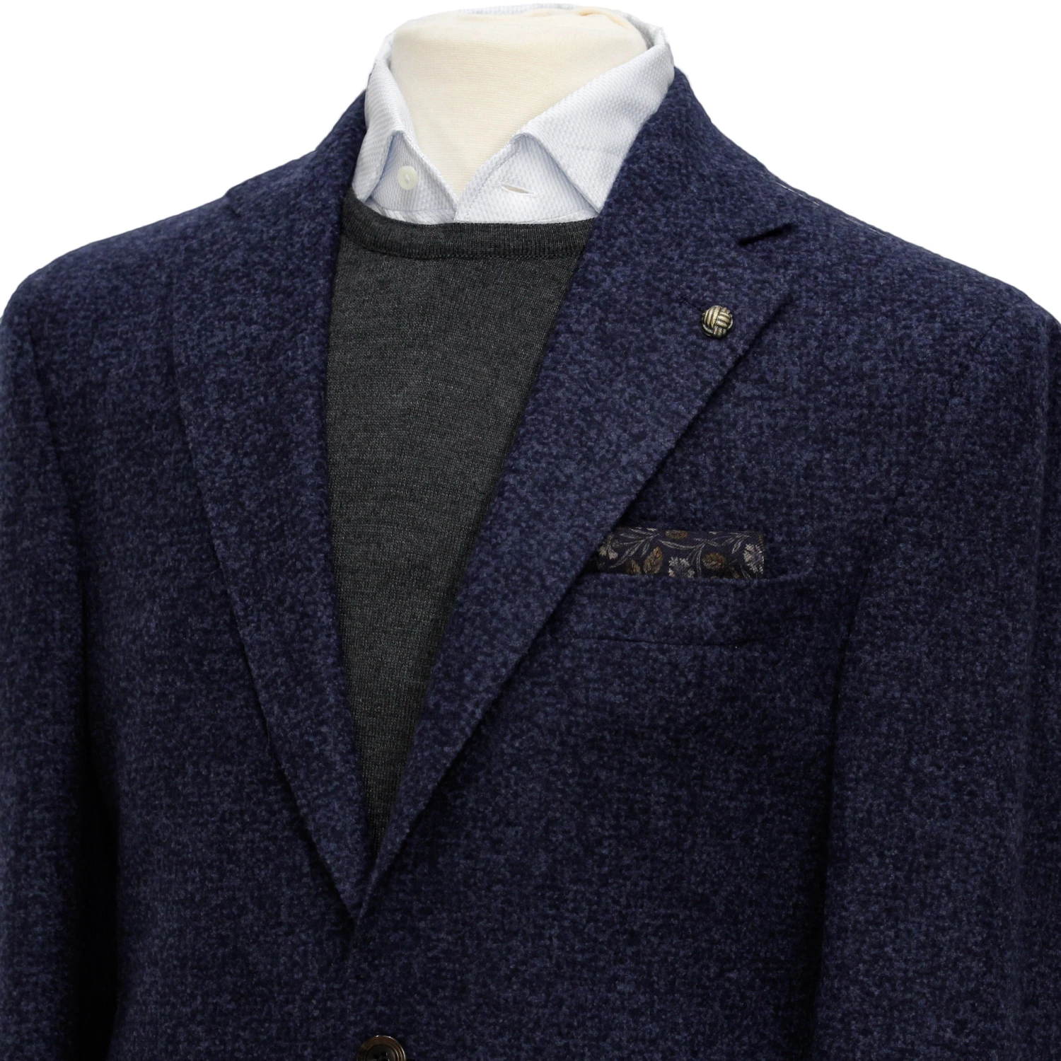 Blue Madison Contemporary Fit DRAGO Wool Sport Jacket - Jack Victor 5 Blue Madison Contemporary Fit DRAGO Wool Sport Jacket - Jack Victor - Image 3