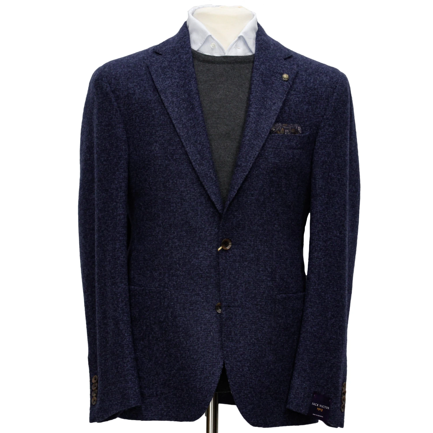 Blue Madison Contemporary Fit DRAGO Wool Sport Jacket - Jack Victor 3 Blue Madison Contemporary Fit DRAGO Wool Sport Jacket - Jack Victor