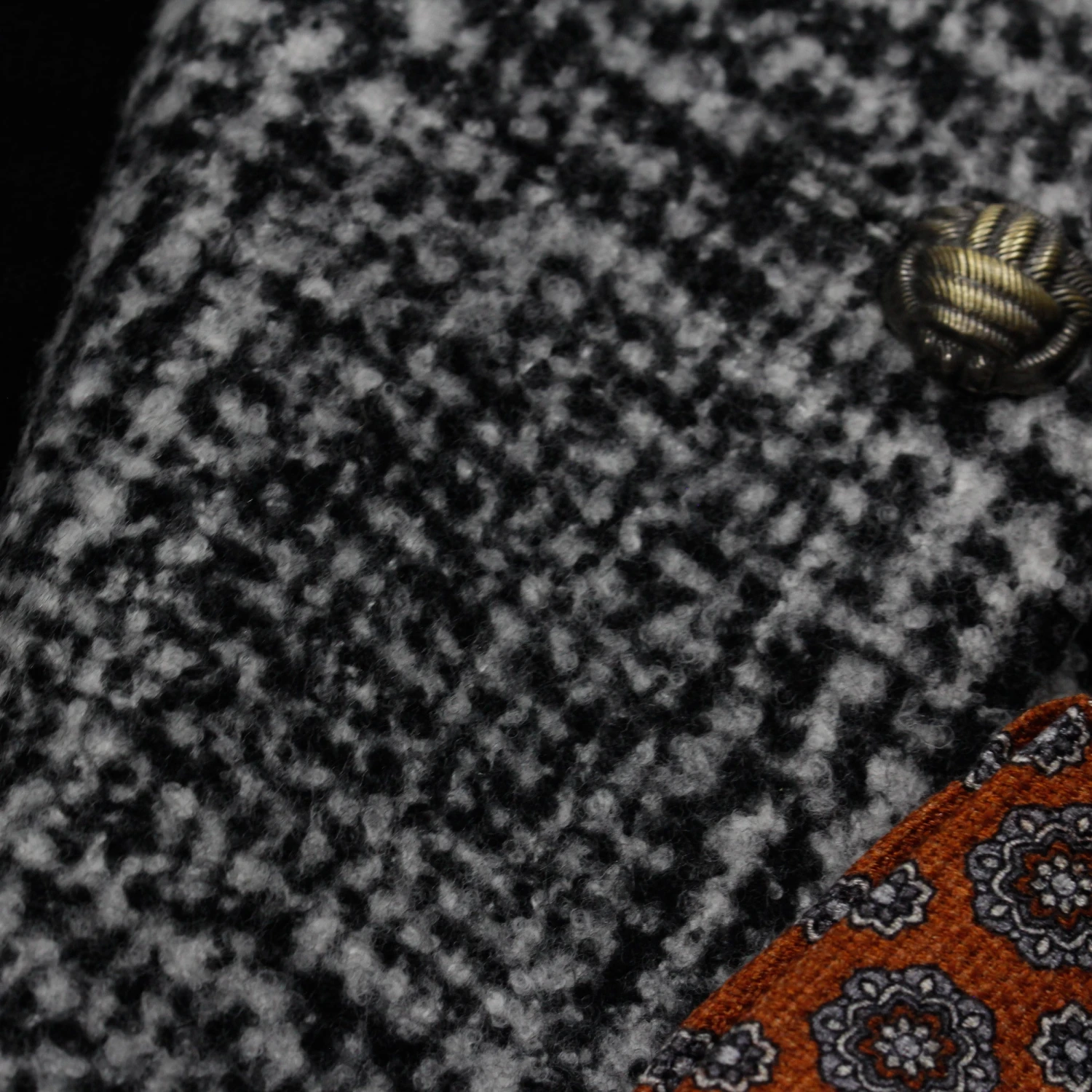 Gray Check Contemporary Fit Wool Silk Sport Jacket - Jack Victor 6 Gray Check Contemporary Fit Wool Silk Sport Jacket - Jack Victor - Image 4