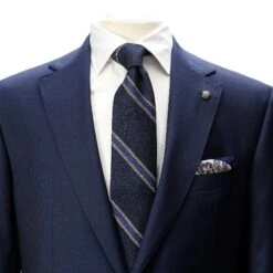 Navy Micro-Houndstooth Vitale Barberis Wool - Essence Contemporary Fit Suit - Jack Victor -ETON Store JVC30513 Jack Victor 4