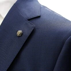 Navy Micro-Houndstooth Vitale Barberis Wool - Essence Contemporary Fit Suit - Jack Victor -ETON Store JVC30513 Jack Victor 6