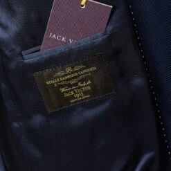 Navy Micro-Houndstooth Vitale Barberis Wool - Essence Contemporary Fit Suit - Jack Victor -ETON Store JVC30513 Jack Victor 7