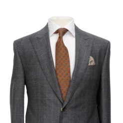 Gray Glen Check Peak Lapel - Edmund Contemporary Fit Wool Suit - Jack Victor 9 Gray Glen Check Peak Lapel - Edmund Contemporary Fit Wool Suit - Jack Victor -ETON Store JVC30522 1