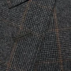 Gray Glen Check Peak Lapel - Edmund Contemporary Fit Wool Suit - Jack Victor 13 Gray Glen Check Peak Lapel - Edmund Contemporary Fit Wool Suit - Jack Victor -ETON Store JVC30522 4