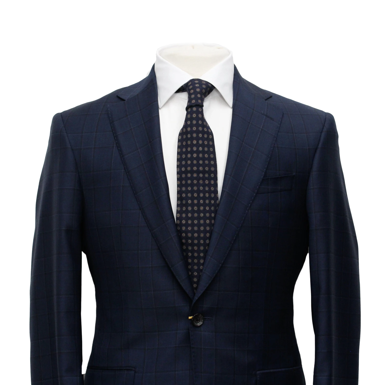 Midnight Blue Check Century Classic Fit Suit - Jack Victor 4 Midnight Blue Check Century Classic Fit Suit - Jack Victor - Image 2