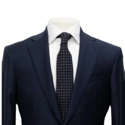Midnight Blue Check Century Classic Fit Suit - Jack Victor 9 Midnight Blue Check Century Classic Fit Suit - Jack Victor -ETON Store JVC30709 2
