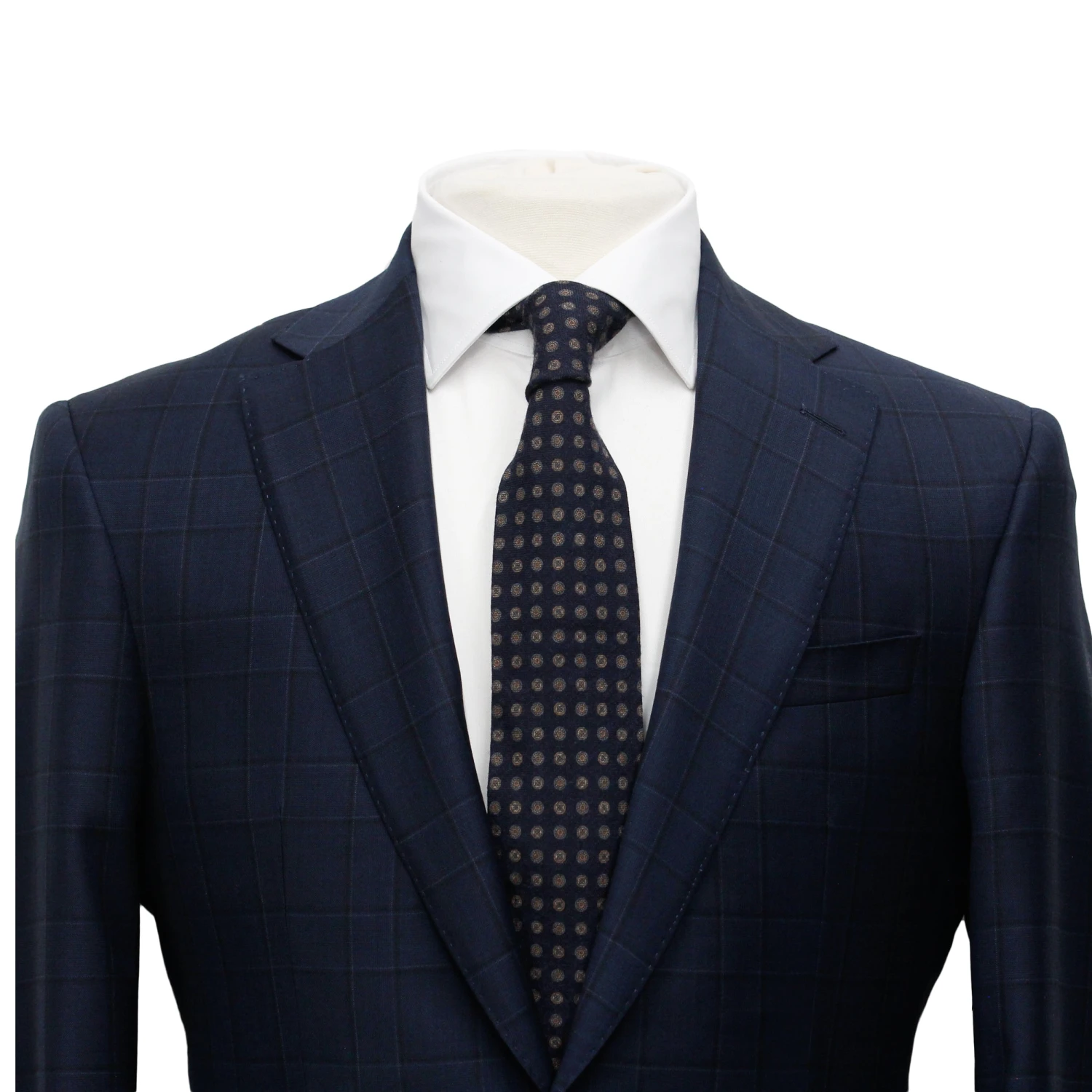 Midnight Blue Check Century Classic Fit Suit - Jack Victor 5 Midnight Blue Check Century Classic Fit Suit - Jack Victor - Image 3