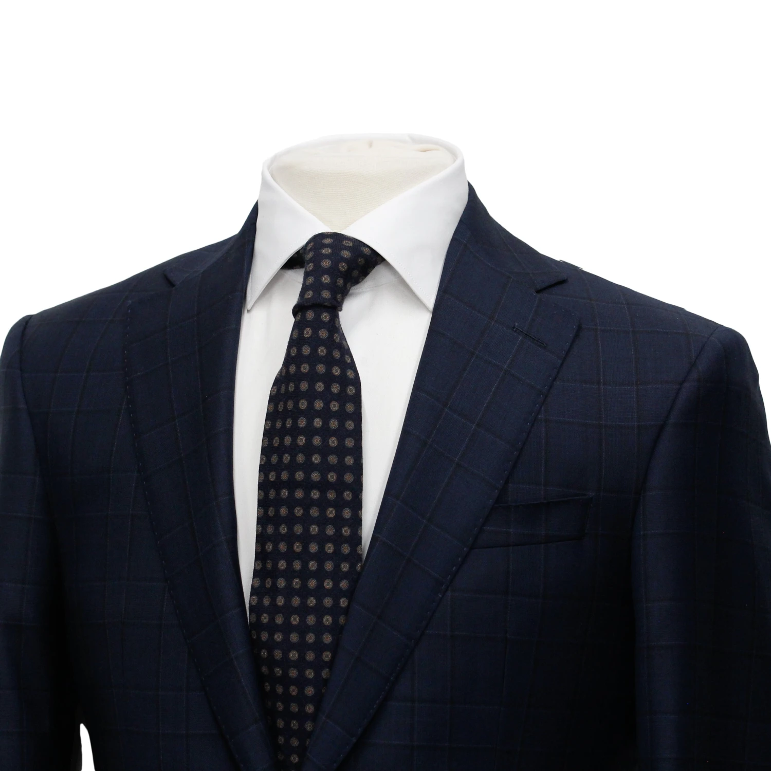 Midnight Blue Check Century Classic Fit Suit - Jack Victor 6 Midnight Blue Check Century Classic Fit Suit - Jack Victor - Image 4