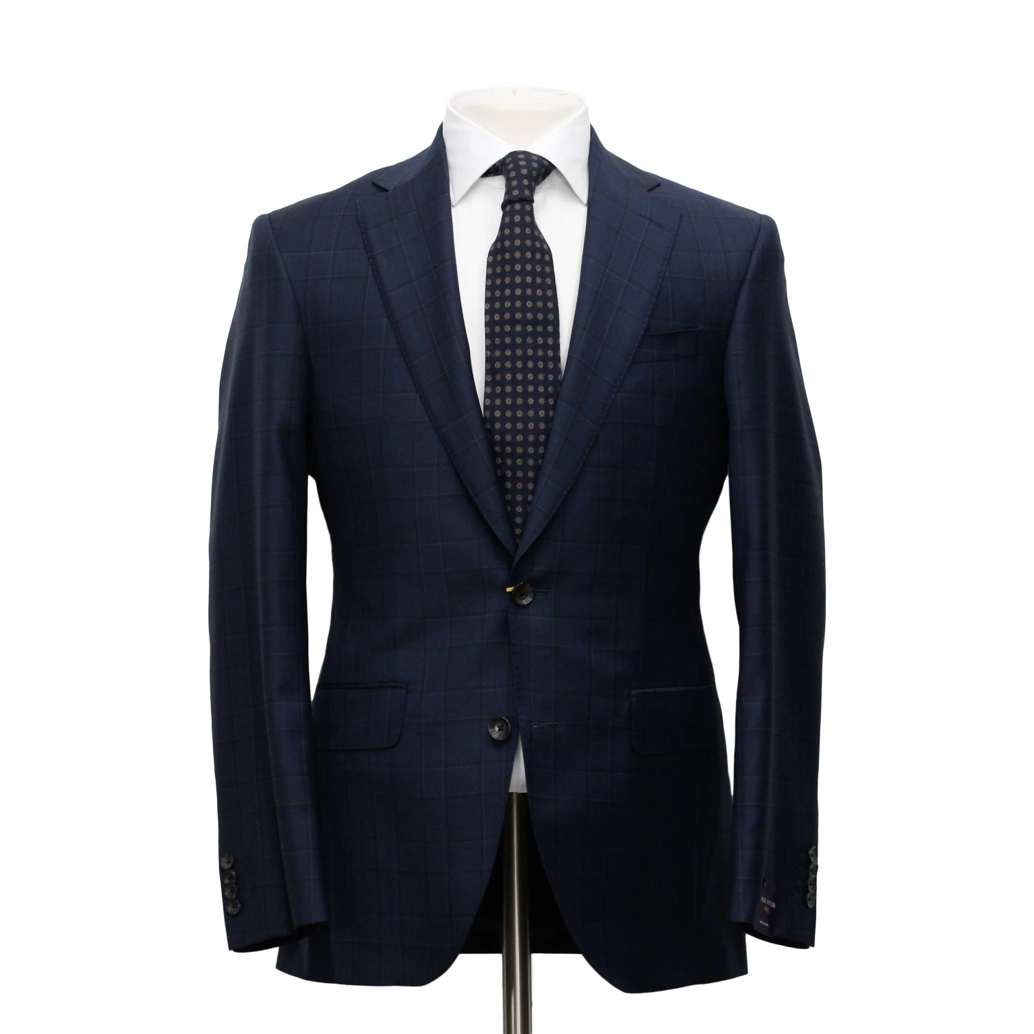 Midnight Blue Check Century Classic Fit Suit - Jack Victor 3 Midnight Blue Check Century Classic Fit Suit - Jack Victor