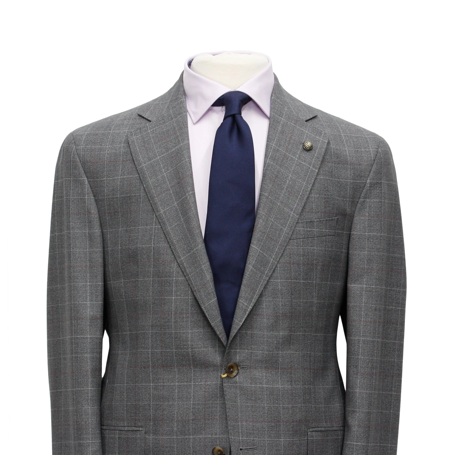 Gray Fine Prince Of Wales Check Mason Contemporary Fit Suit - Jack Victor 4 Gray Fine Prince Of Wales Check Mason Contemporary Fit Suit - Jack Victor - Image 2