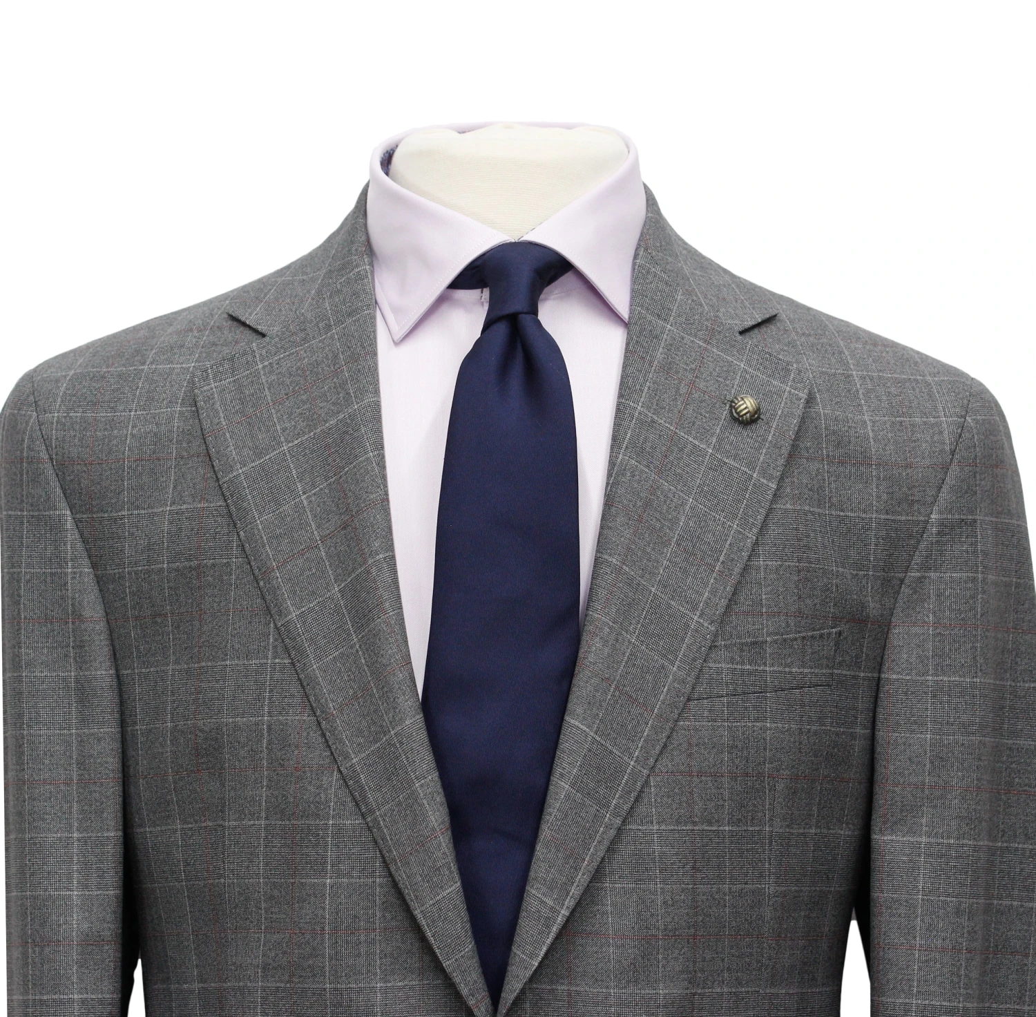 Gray Fine Prince Of Wales Check Mason Contemporary Fit Suit - Jack Victor 5 Gray Fine Prince Of Wales Check Mason Contemporary Fit Suit - Jack Victor - Image 3